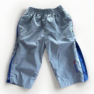 Vintage OshKosh Baby B'Gosh Pants Gray Blue Side Zip Baggy Size 12 Months Sporty